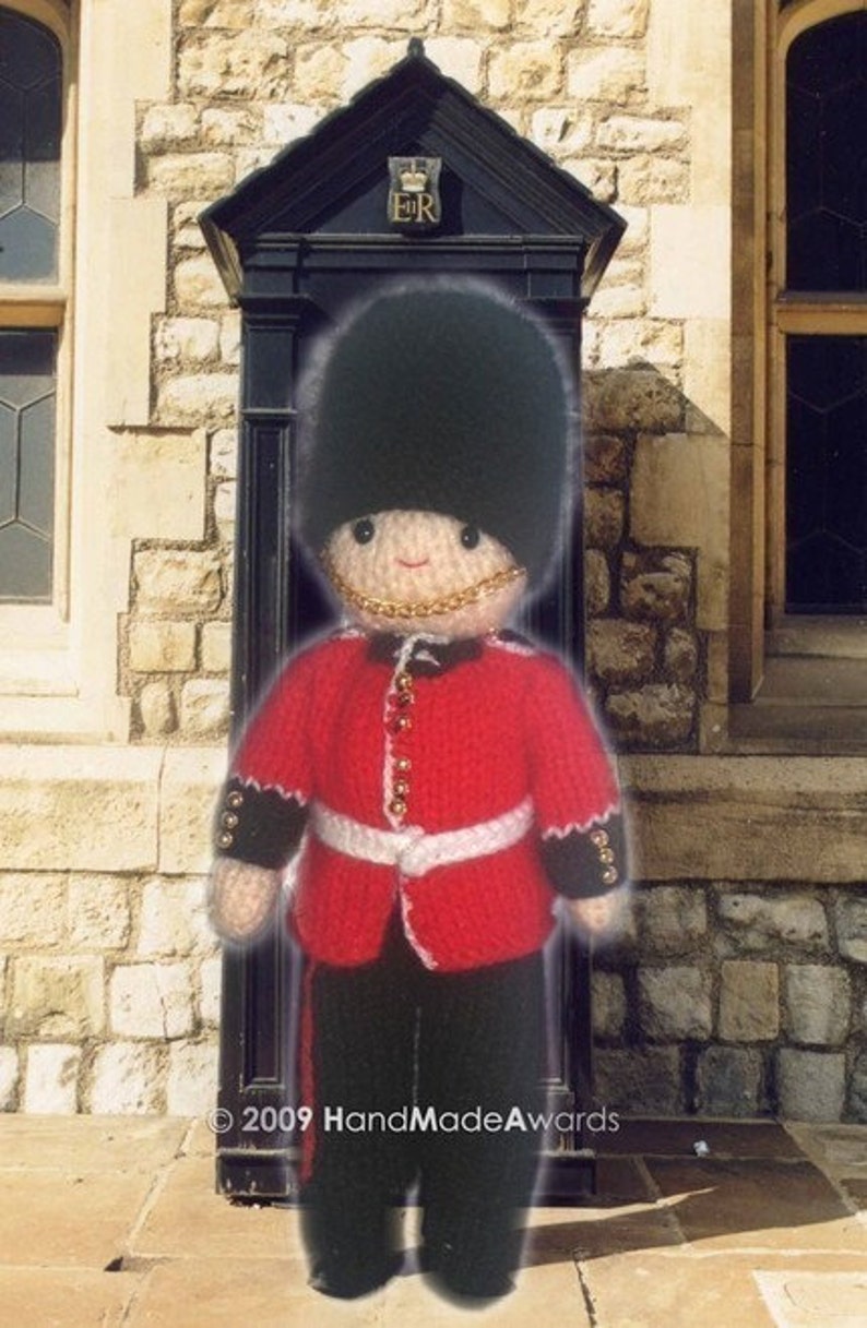 Gorgeous ROYAL Guard from Buckingham Palace Pdf Email CROCHET PATTERN image 1