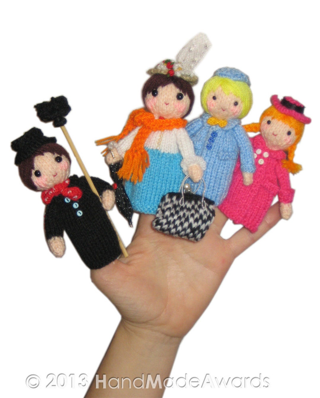 MARY POPPINS Finger Puppets Pdf Email Crochet PATTERN - Etsy