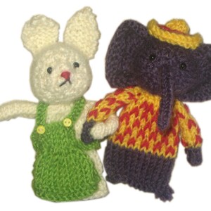Menagerie Finger Puppets PDF Email Knit PATTERN - Etsy
