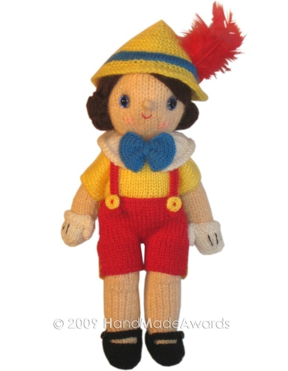 Adorable PINOCCHIO PDF Email KNIT Pattern - Etsy