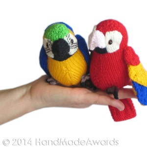 Salt the Red Little PARROT Pdf Email Knit PATTERN