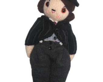Adorable CHARLES CHAPLIN PDF Email Knit Pattern