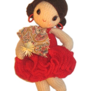 CARMEN the Spanish Doll Pdf EMAIL Knit PATTERN