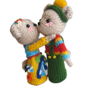 Family BEAR Finger Puppets PDF Email Knit PATTERN - Etsy