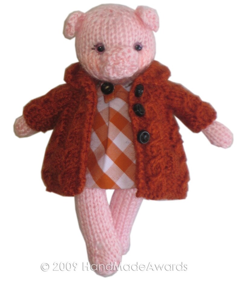 Sweet lady pig with acorns pdf email knit pattern  etsy Sweet lady pig with acorns pdf email knit pattern  etsy