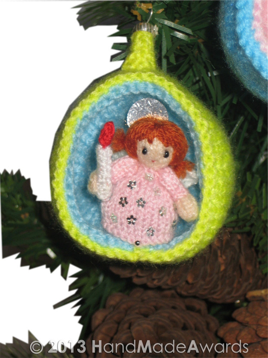Christmas Diorama Ball ANGEL Ornament Pdf Email CROCHET PATTERN Etsy