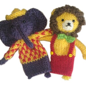 Menagerie Finger Puppets PDF Email Knit PATTERN - Etsy