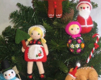 CHRISTMAS ORNAMENTS Kit Pdf Email Knit PATTERN