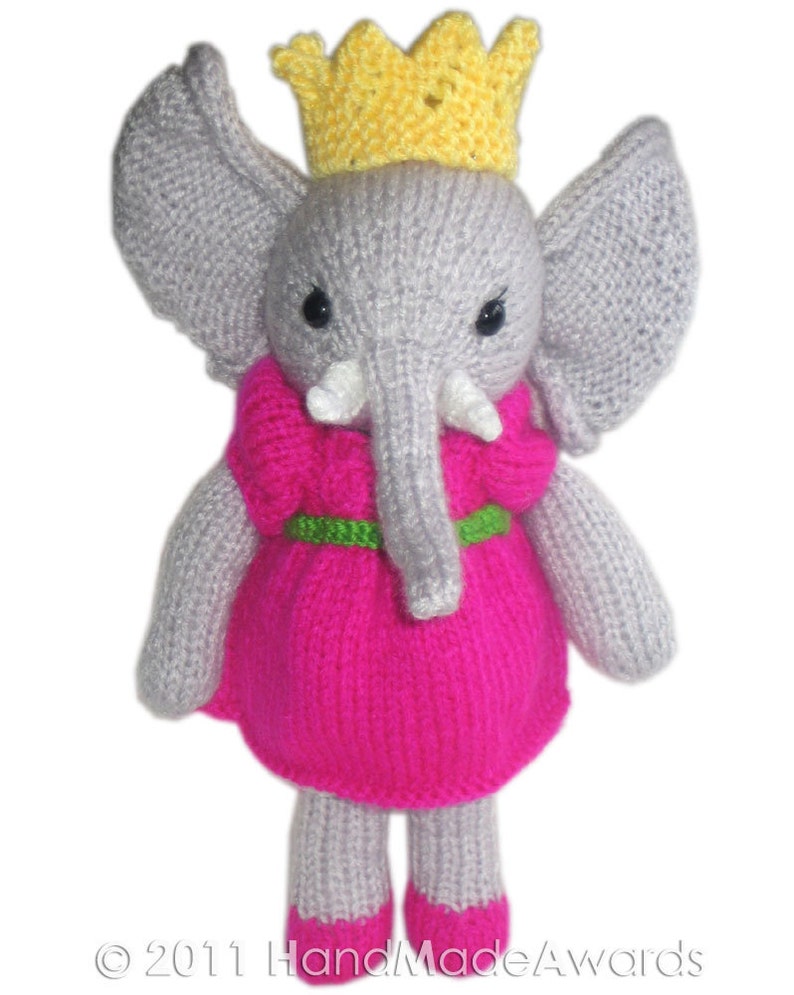 Taffi The Princess Elephant PDF Email Knit PATTERN image 4