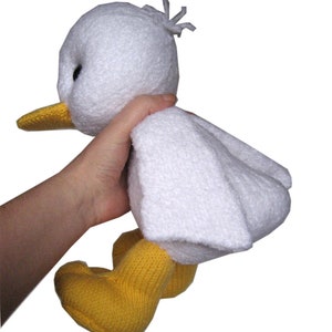 White Little Duckling PDF Email Knit PATTERN image 5