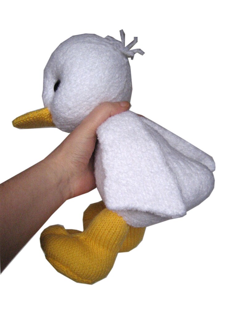 White Little Duckling PDF Email Knit PATTERN image 5