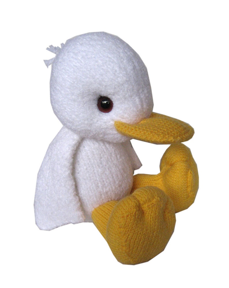 White Little Duckling PDF Email Knit PATTERN image 9