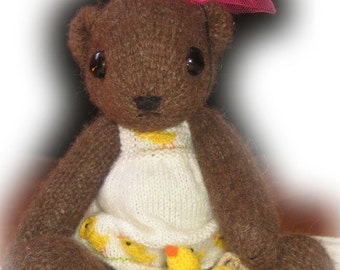 Lovely Coco BEAR and her Accessories PDF Email Knit PATTERN