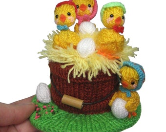 Easter Little Chicks PDF Email Knit PATTERN