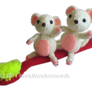 My Toothbrush and the Three Little Mice PDF Email Knit PATTERN image 5