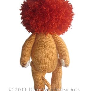 Rupert the LION PDF Email Knit PATTERN image 5