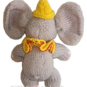 sweet Elephant with little friend pdf Email knit PATTERN image 3