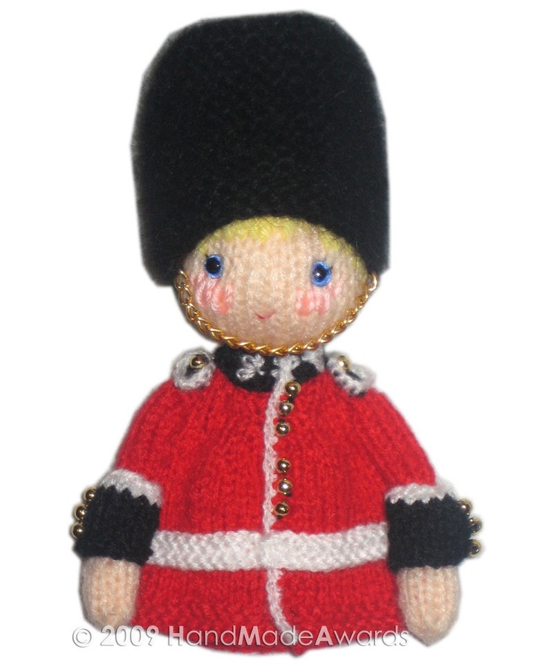 Adorable ROYAL GUARD from Buckingham Palace Egg Cosy Pdf Email Knit PATTERN image 5