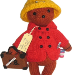 PADDINGTON Bear PDF Email Knit PATTERN image 5