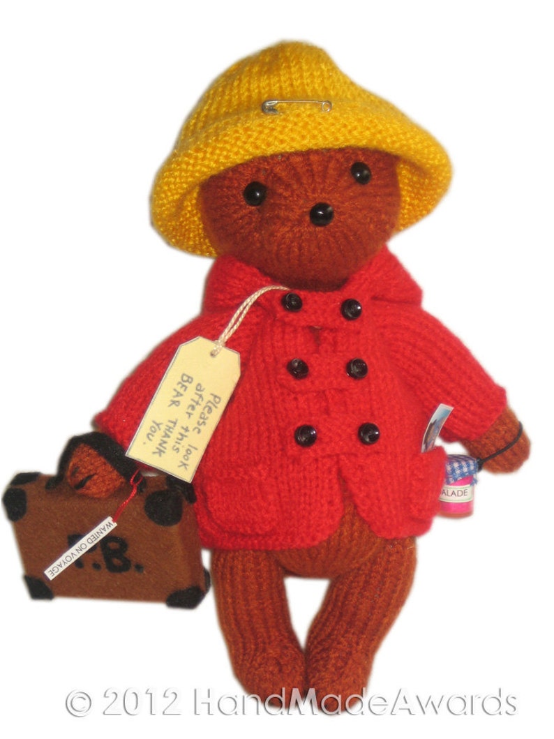 PADDINGTON Bear PDF Email Knit PATTERN image 5