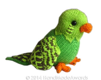 Manolito the PARAKEET Pdf Email Knit PATTERN