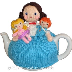 Sweet NURSE with CHILDREN Tea Cosy Email Crochet PATTERN image 4