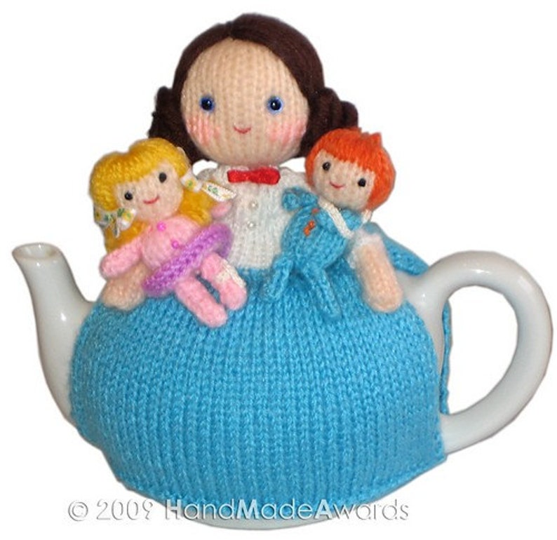 Sweet NURSE with CHILDREN Tea Cosy Email Crochet PATTERN image 4