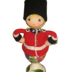 Adorable ROYAL GUARD from Buckingham Palace Egg Cosy Pdf Email Knit PATTERN image 4