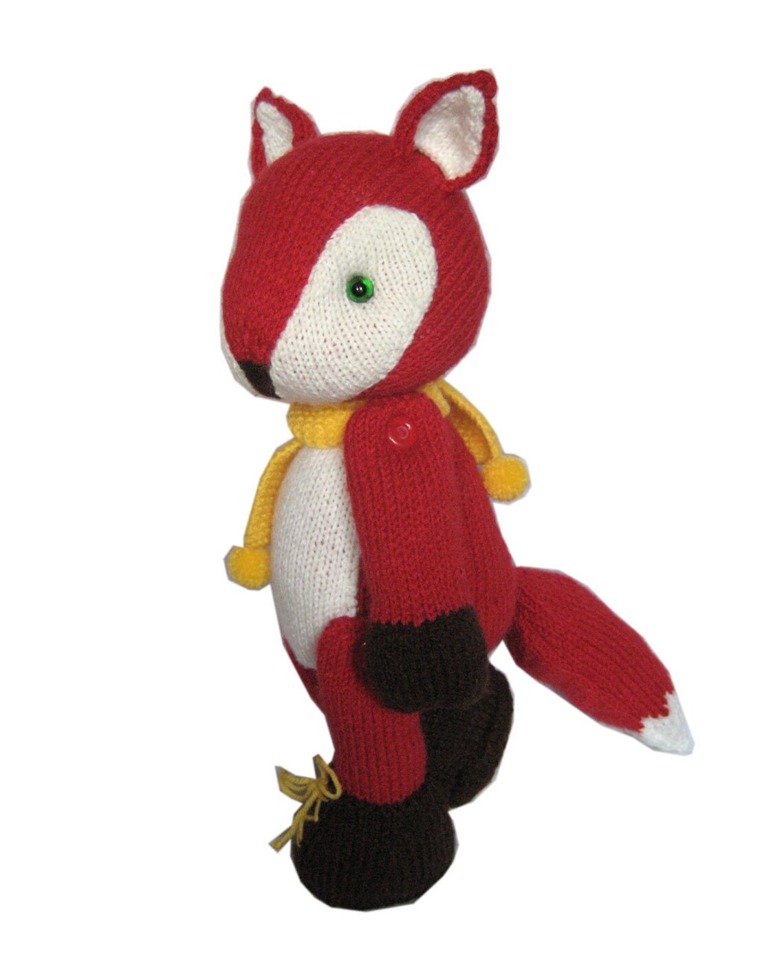Red Fox pdf Email KNIT PATTERN | Etsy