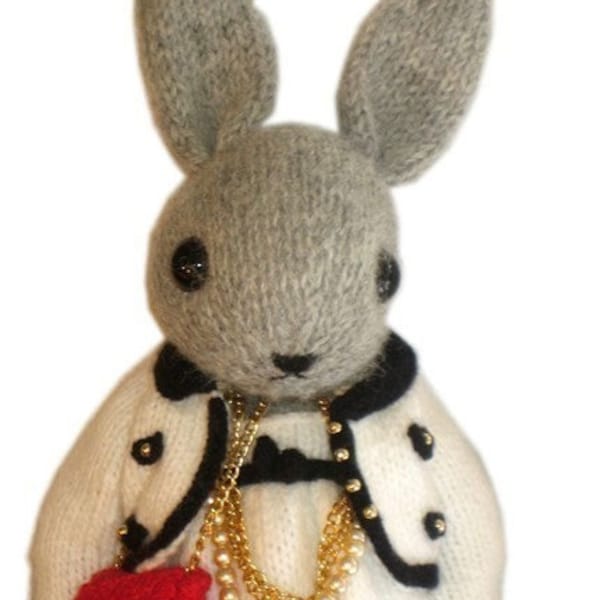 Lovely Marni BUNNY at the Rose Ball in Monaco with her adorable  Dress  PDF Email Knit PATTERN