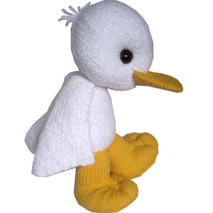 White Little Duckling PDF Email Knit PATTERN image 4