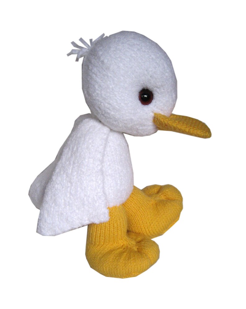 White Little Duckling PDF Email Knit PATTERN image 4