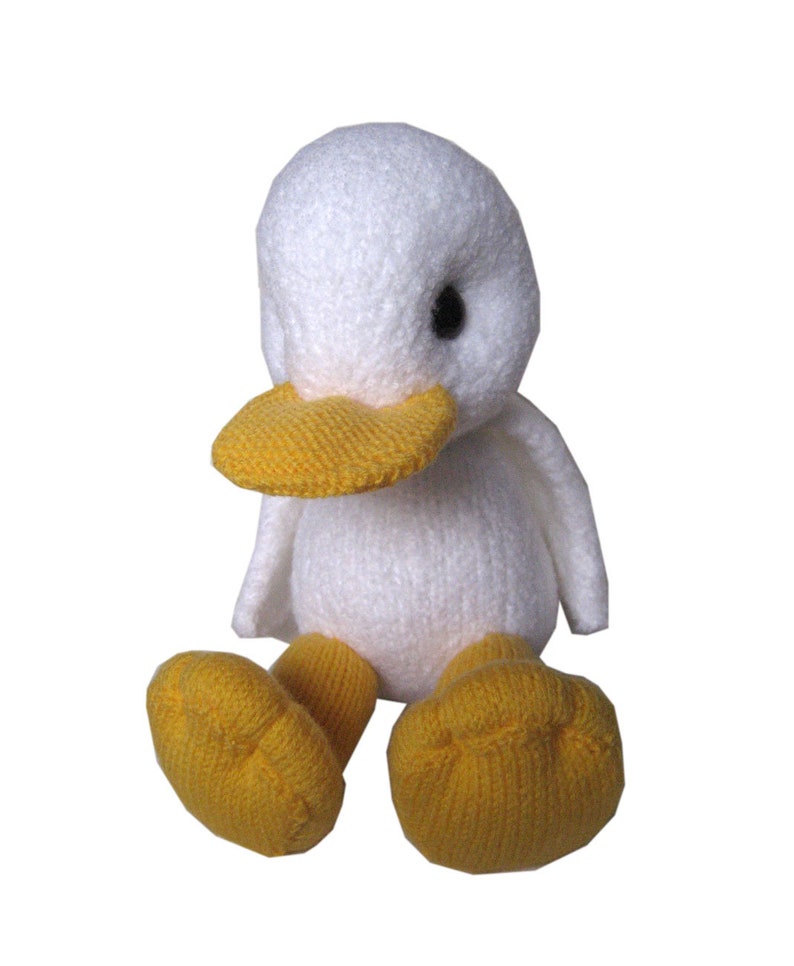 White Little Duckling PDF Email Knit PATTERN image 8