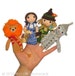 The Wizard of Oz Finger PUPPETS PDF Emal Knit PATTERN 