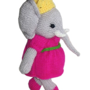 Taffi The Princess Elephant PDF Email Knit PATTERN image 5