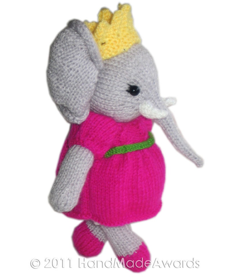 Taffi The Princess Elephant PDF Email Knit PATTERN image 5