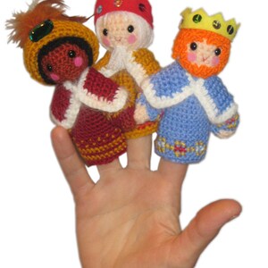 Chistmas NATIVITY Finger Puppets Pdf Email Crochet PATTERN image 5