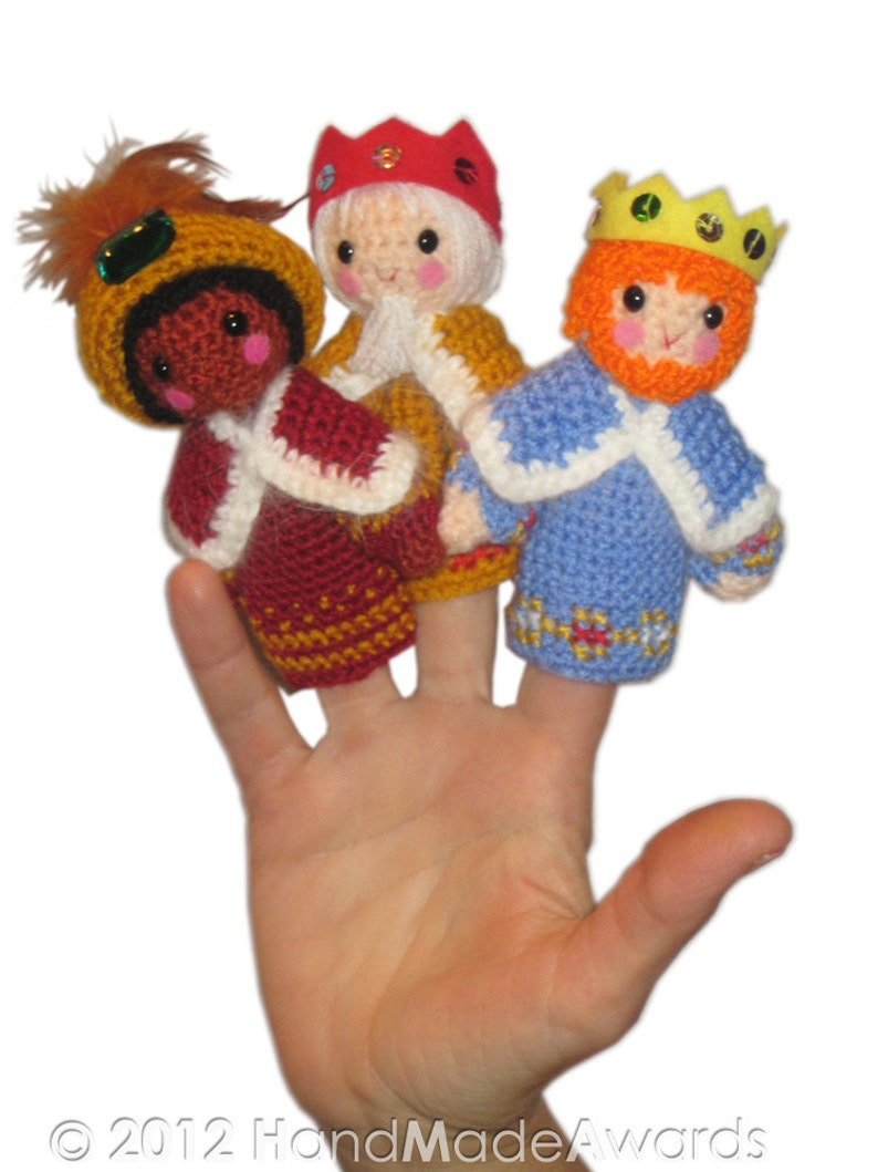 Chistmas NATIVITY Finger Puppets Pdf Email Crochet PATTERN image 5