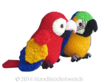 Pepper the Yellow Little PARROT Pdf Email CROCHET PATTERN