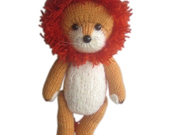 Rupert the LION PDF Email Knit PATTERN