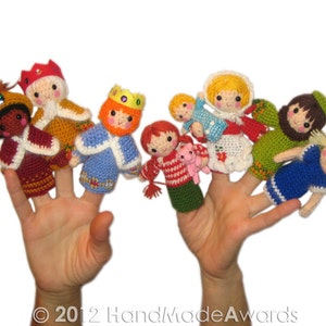 Chistmas NATIVITY Finger Puppets Pdf Email Crochet PATTERN