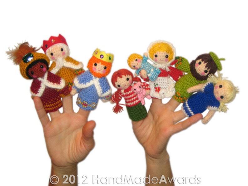 Chistmas NATIVITY Finger Puppets Pdf Email Crochet PATTERN image 1