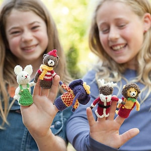 Menagerie Finger Puppets PDF Email Knit PATTERN - Etsy