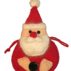 Adorable CHRISTMAS SANTA Claus Purse Bag Knit PATTERN pdf Email image 1