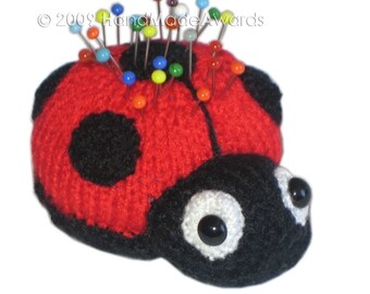 LADYBUG PINCUSHION Pdf Email Knit PATTERN