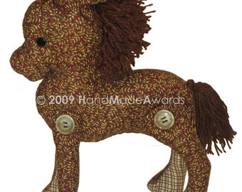 Lovely Fabric HORSE Classic Vintage Style PDF email PATTERN