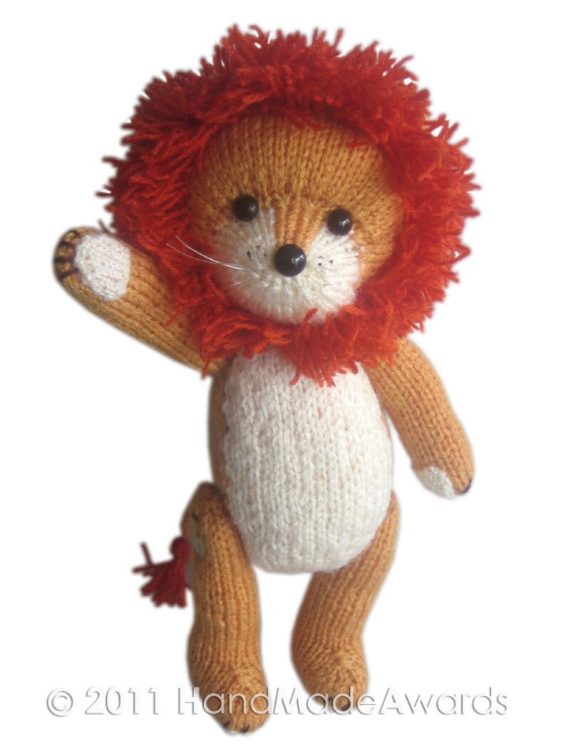 Rupert the LION PDF Email Knit PATTERN image 3