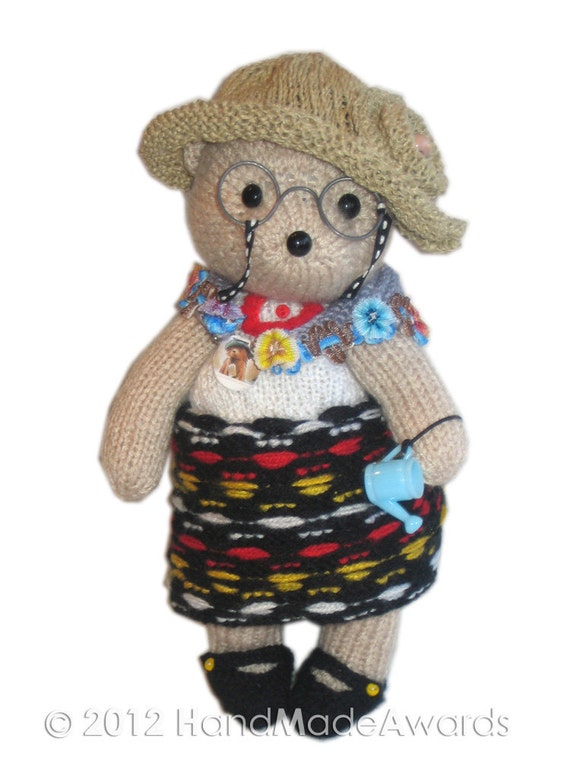 Aunt LUCY Bear PDF Email Knit PATTERN Etsy