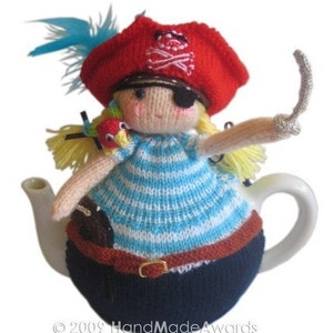 PIRATE Tea Cosy Pdf Email Crochet PATTERN image 2