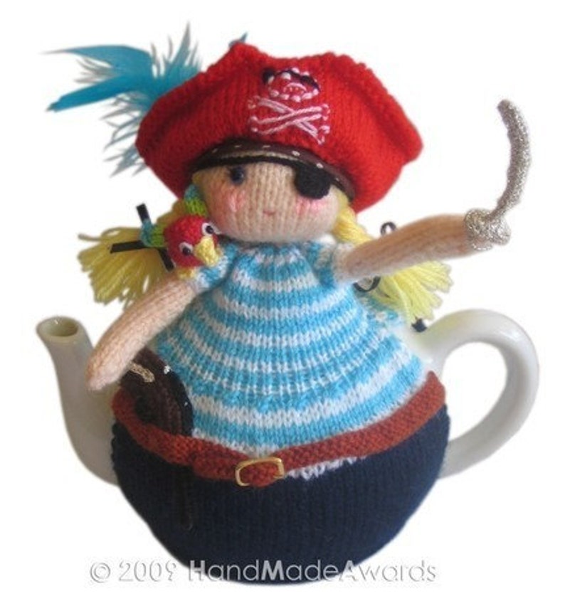 PIRATE Tea Cosy Pdf Email Crochet PATTERN image 2